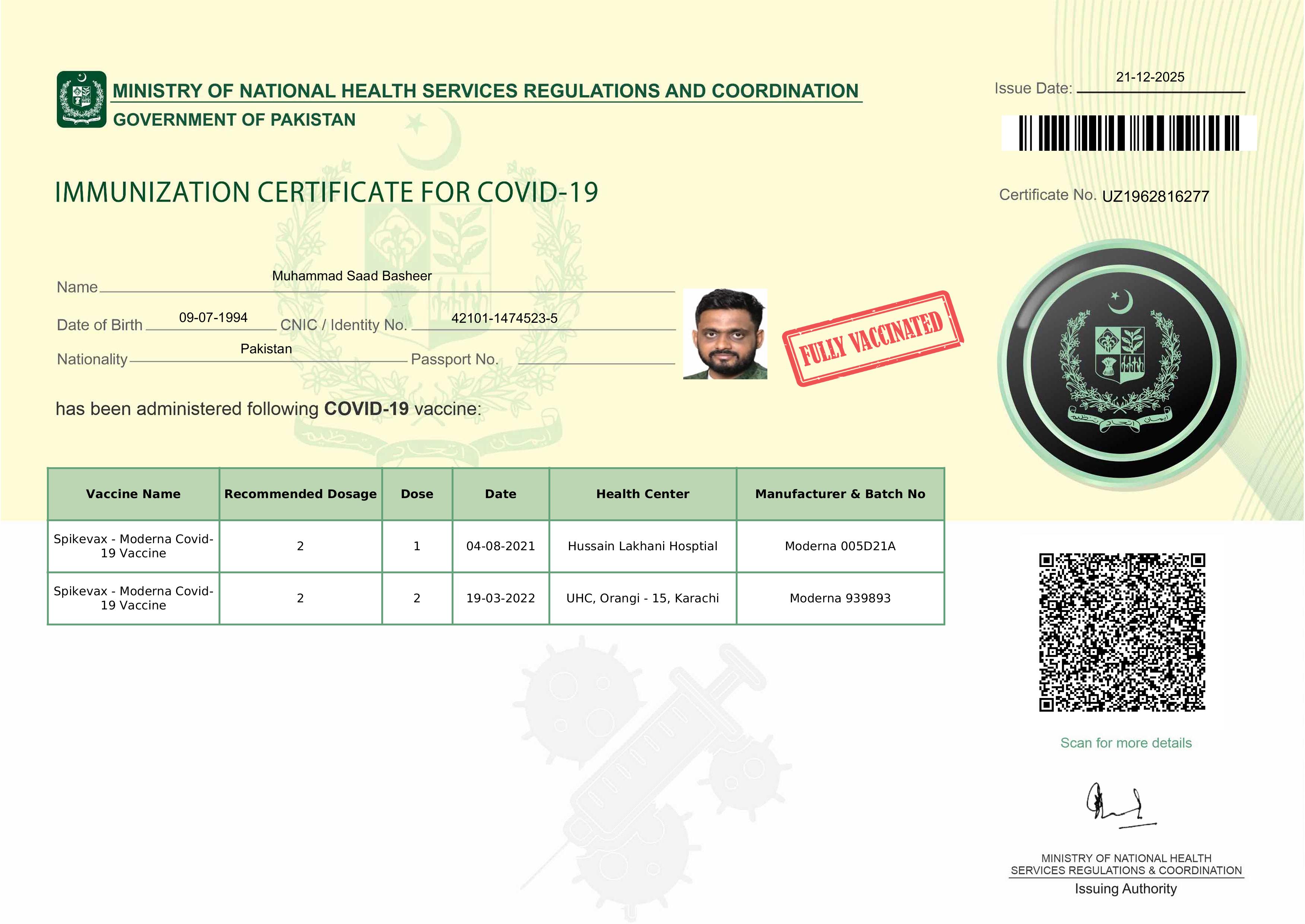 Travel Vaccine Requirements Pakistan: Complete NADRA Guide